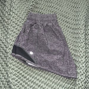 Grey lululemon running shorts